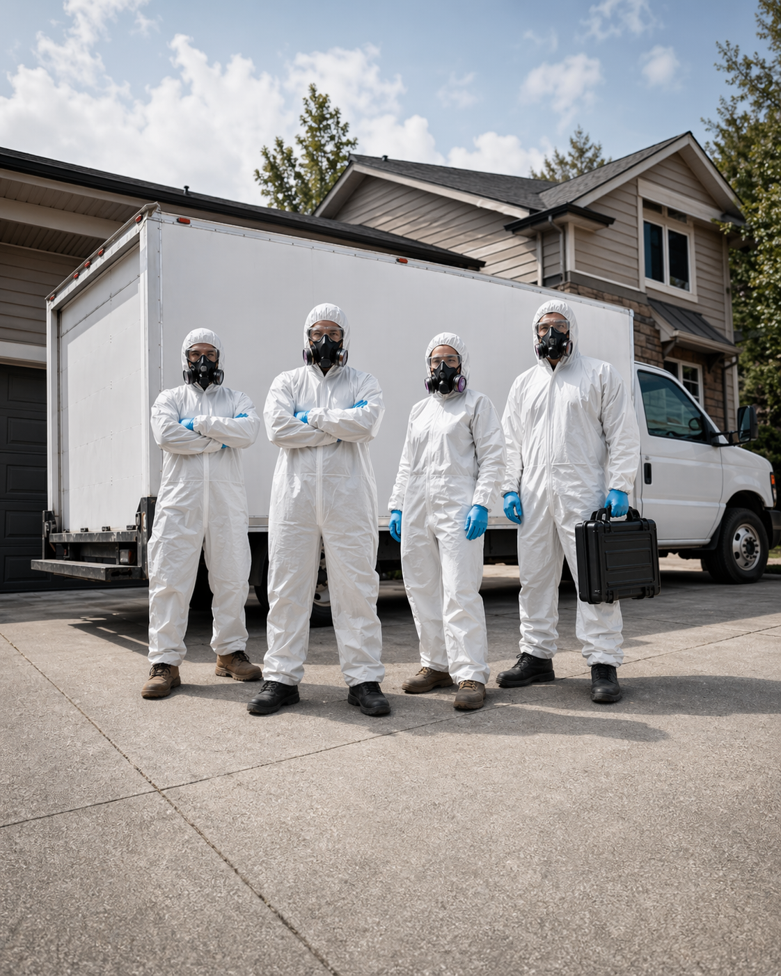 Biohazard Cleanup Atlanta team in full PPE